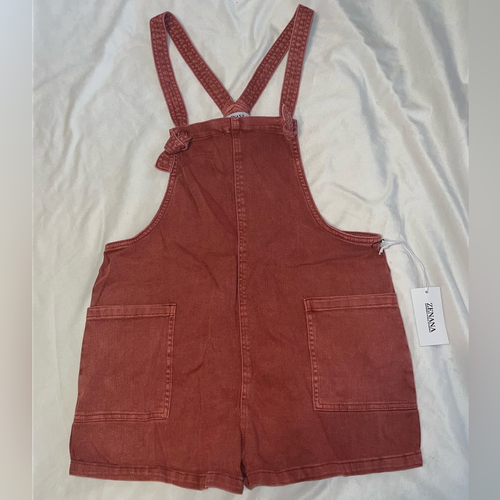 Zenana Short Overalls